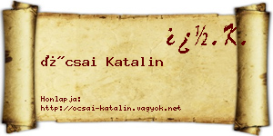 Ócsai Katalin névjegykártya